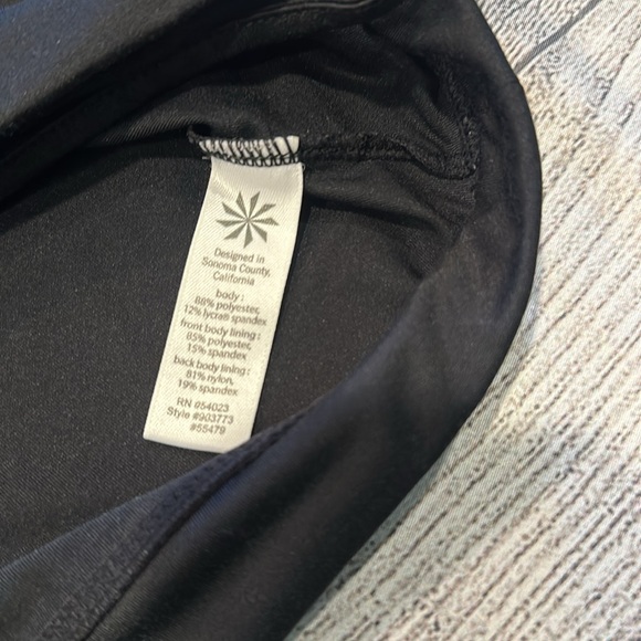 Women’s Athleta black racerback tank top approx size L see measurements - Picture 6 of 12